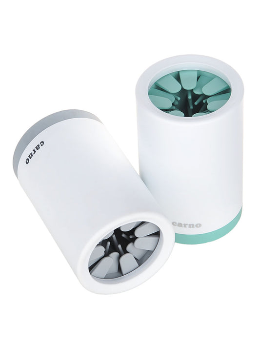 Portable Pet Paw Cleaner Cup with Soft Silicone Brush