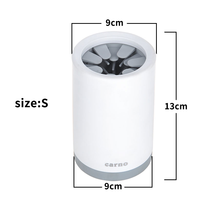 Portable Pet Paw Cleaner Cup with Soft Silicone Brush