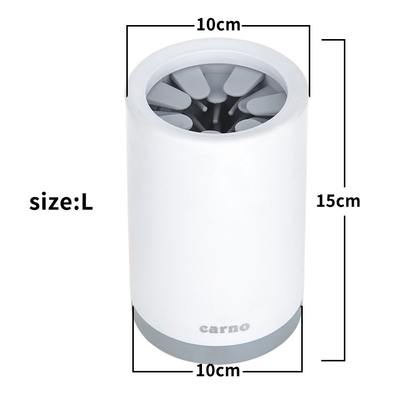 Portable Pet Paw Cleaner Cup with Soft Silicone Brush