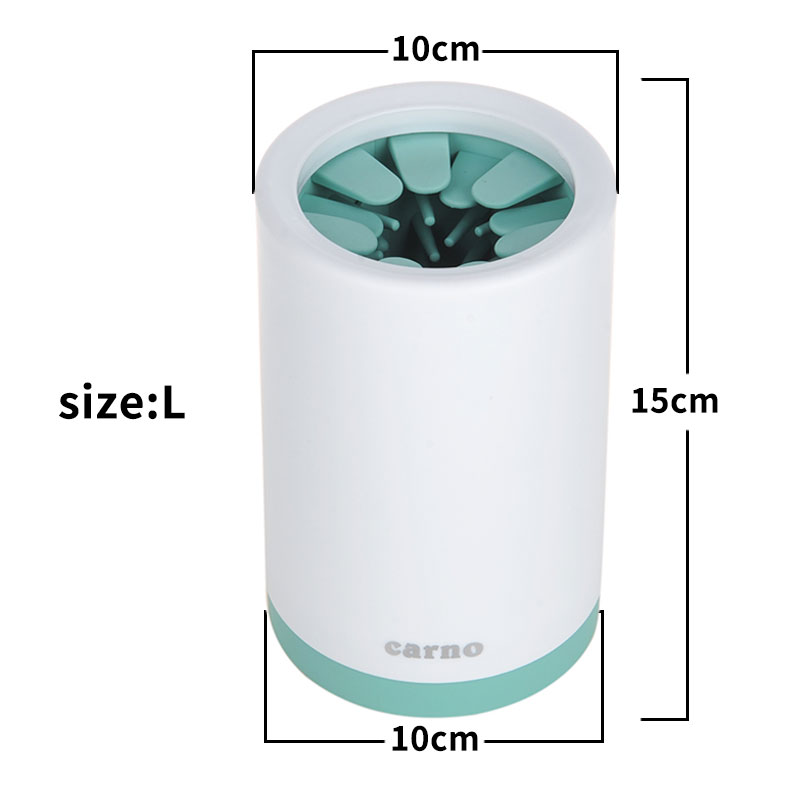 Portable Pet Paw Cleaner Cup with Soft Silicone Brush