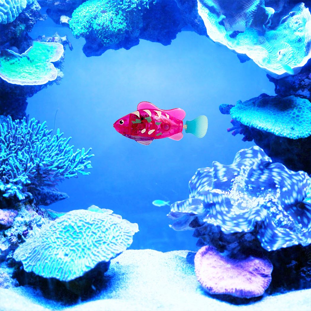 Electronic Cat Toys Featuring Pet Fish with LED Light and Grass Elements