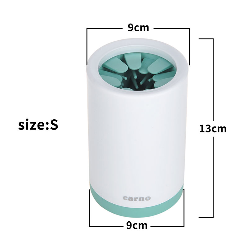 Portable Pet Paw Cleaner Cup with Soft Silicone Brush