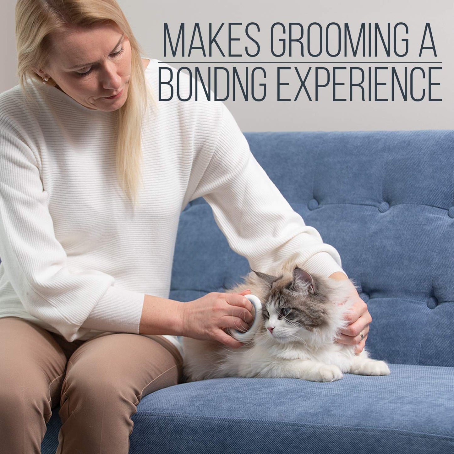 Effective Pet Comb for Grooming, Deshedding, and Dematting Your Cat's and Dog's Fur Problems.